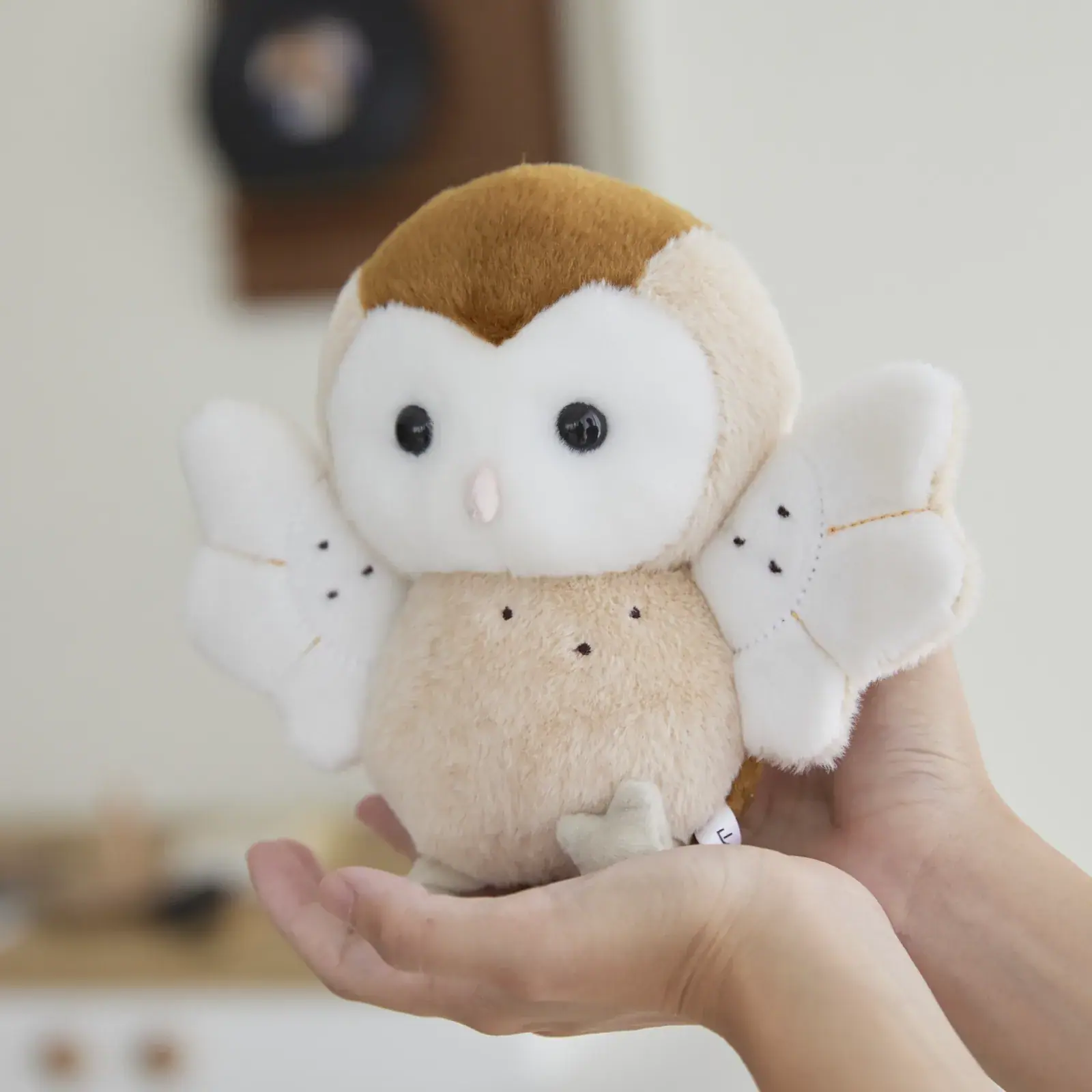 Forest Made owl plush toy product photography