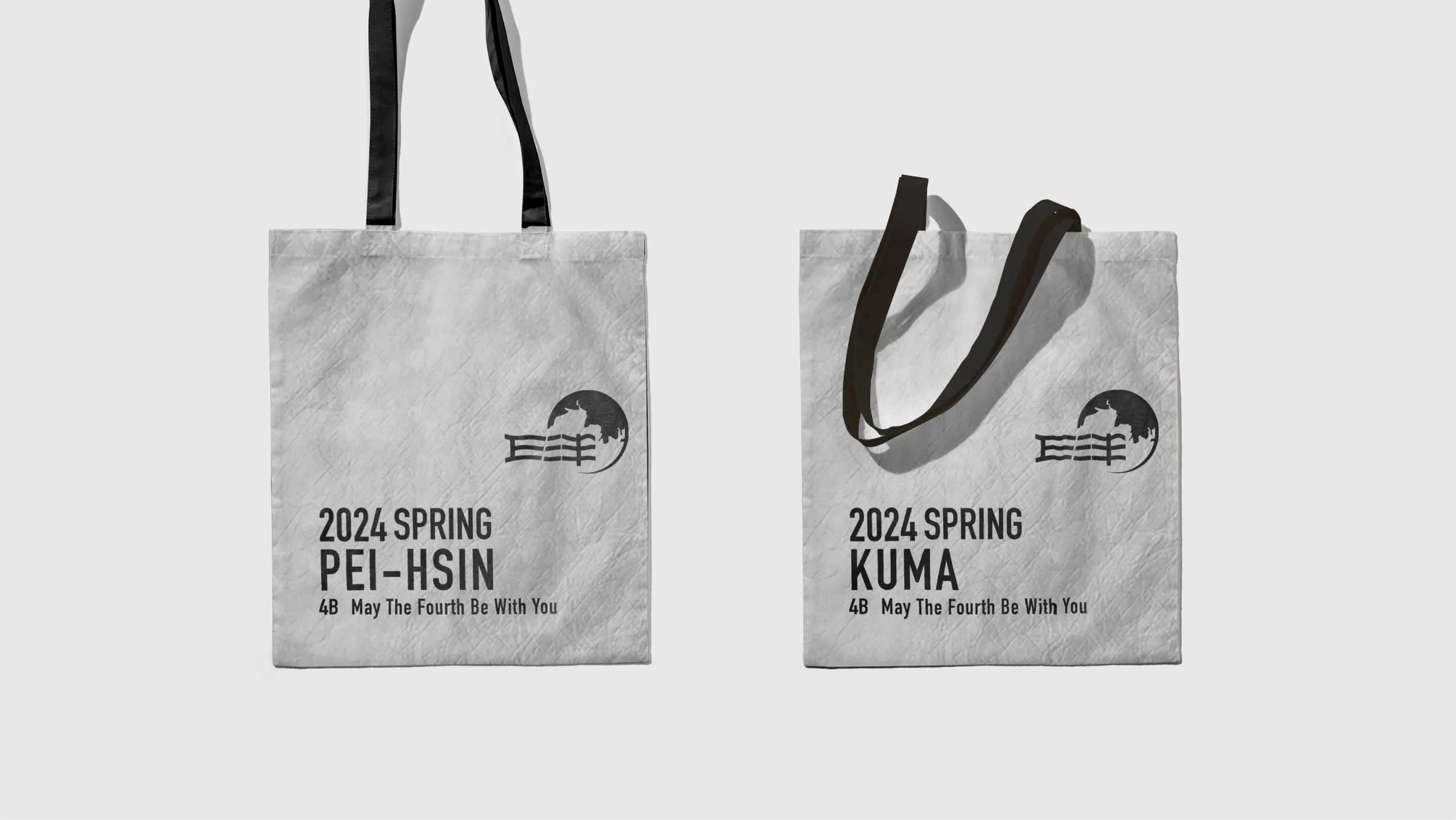 NTU E-Force graduation trip commemorative canvas tote bag, member-name customized version