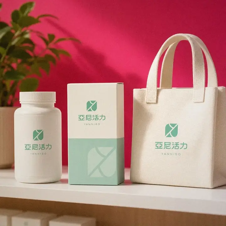 亞尼活力 YANNIGO 保健品牌藥妝陳列架應用示意｜好心地文創